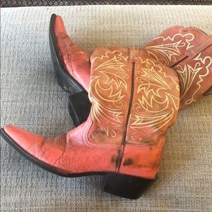Pink Ariat Cowboy boots 8.5